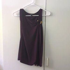 Women's size Small purple sleeveless dressy top